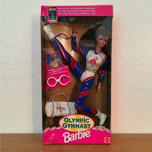 NRFB 1996 Olympic Gymnast Barbie with Auburn Hair